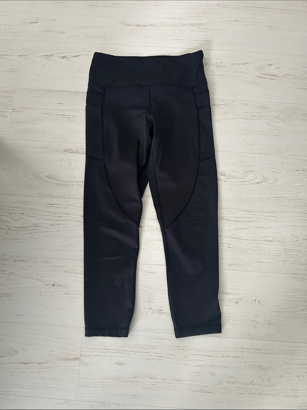 Black Active Cropped Leggings